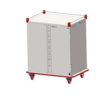 Carter-Hoffmann PTDST10 Stainless Steel Two Doors Performance Patient Tray Ca...