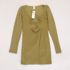 NWT Urban Outfitters Women's Olive Green Glitt Cocktail Beach Party Mini Dress