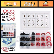 141-Piece Flat Washer O-Ring Assortment Kit - Rubber Seal Rings, Various Sizes