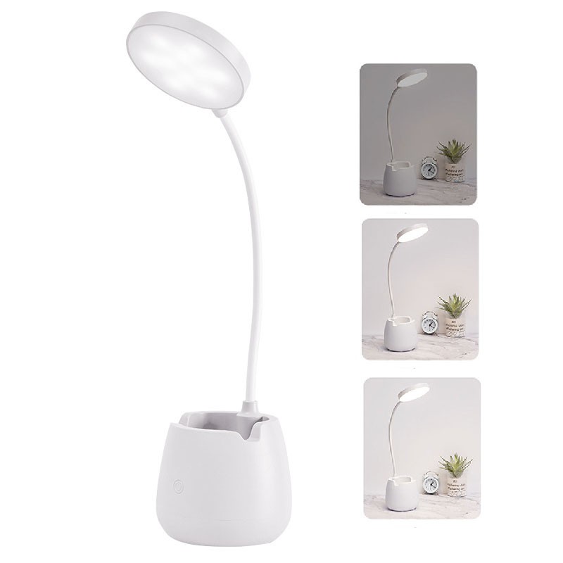 LED Desk Lamp High Brightness Eye Protective USB Rechargeable Bedside Lamp Phone
