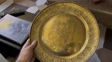 Gorgeous 17th Century ‘George & The Dragon’ Nuremberg Brass Alms Dish