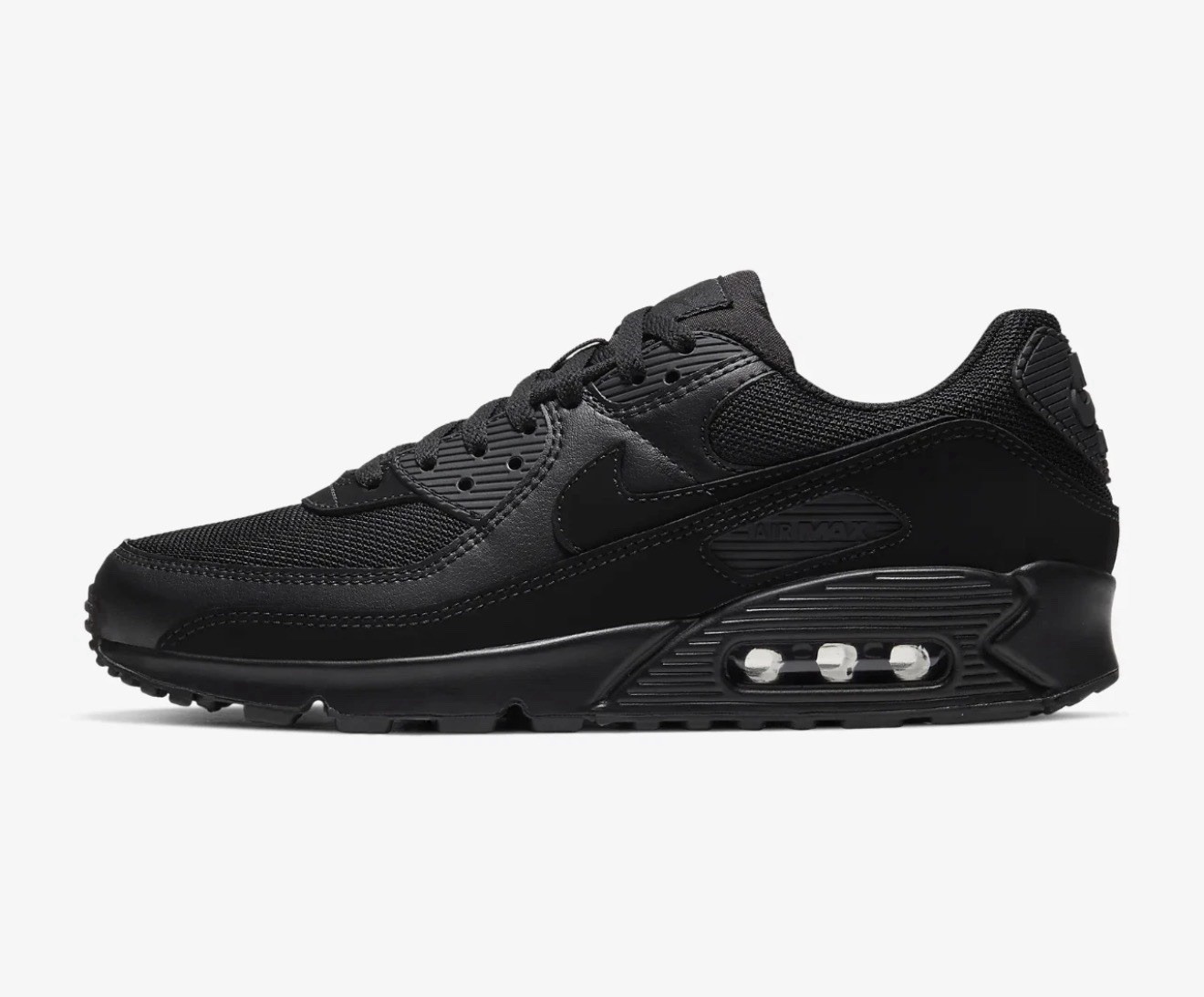 Nike Air Max 90 Triple Black CN8490-003 Fashion Shoes Mens Size 13 Sneakers
