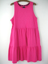 Gap Size L Fushia Pink Tier Sleeveless Cotton Modal Dress