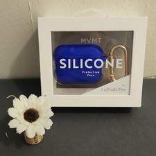 MVMT Silicone Protective Case for Apple AirPods Pro Blue with Carabiner