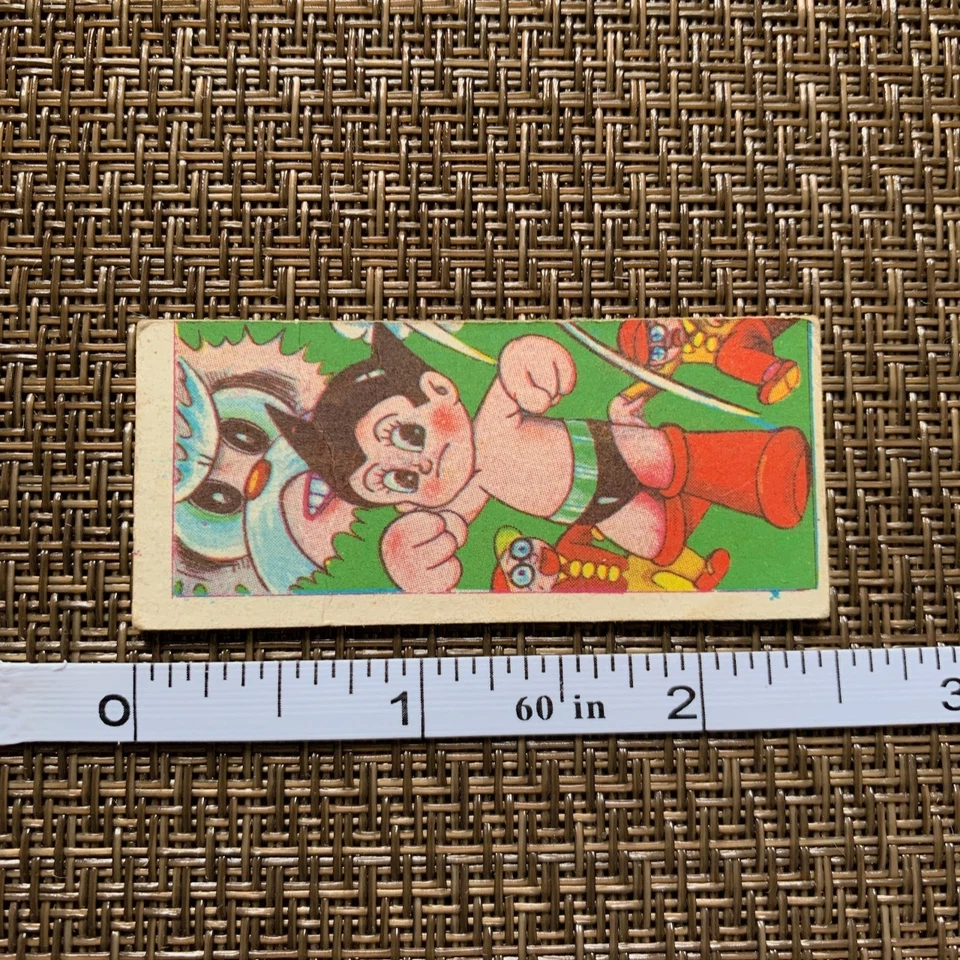 Lote de 3 piezas de anime japonés Japón Astro Boy Tetsuwan Atom Menko años 60 vintage Foto 2 de 4