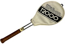 Wilson T2000 Vintage Tennis Racket with Cover Metal Racquet 1960s Made In USA