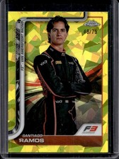 2025 Topps Chrome Sapphire F1 Santiago Ramos Yellow Refractor F3 Driver #/75