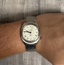 Vintage Bulova Accutron Wrist watch Men’s Bob Don Geneva N6 Silver