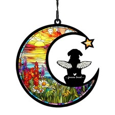 DIY Loss of Dog Sympathy Gift, Personalized Dog Memorial Suncatcher, Loss of ...