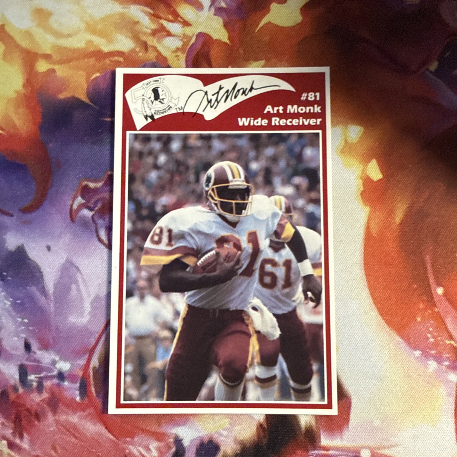 1986 Frito Lay Washington Redskins Police Art Monk #16 HOF 9am