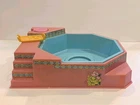 Vtg Barbie Bubbling Spa Pool Hot Tub Play Set Mattel 1983 w/Beverage Tray~WORKS~