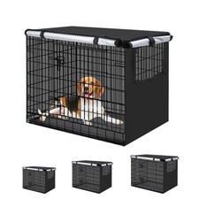 Large Dog Crate Cover for Puppy Dog Cage, 49 Inch Heavy Duty Dogs Kennel Prot...