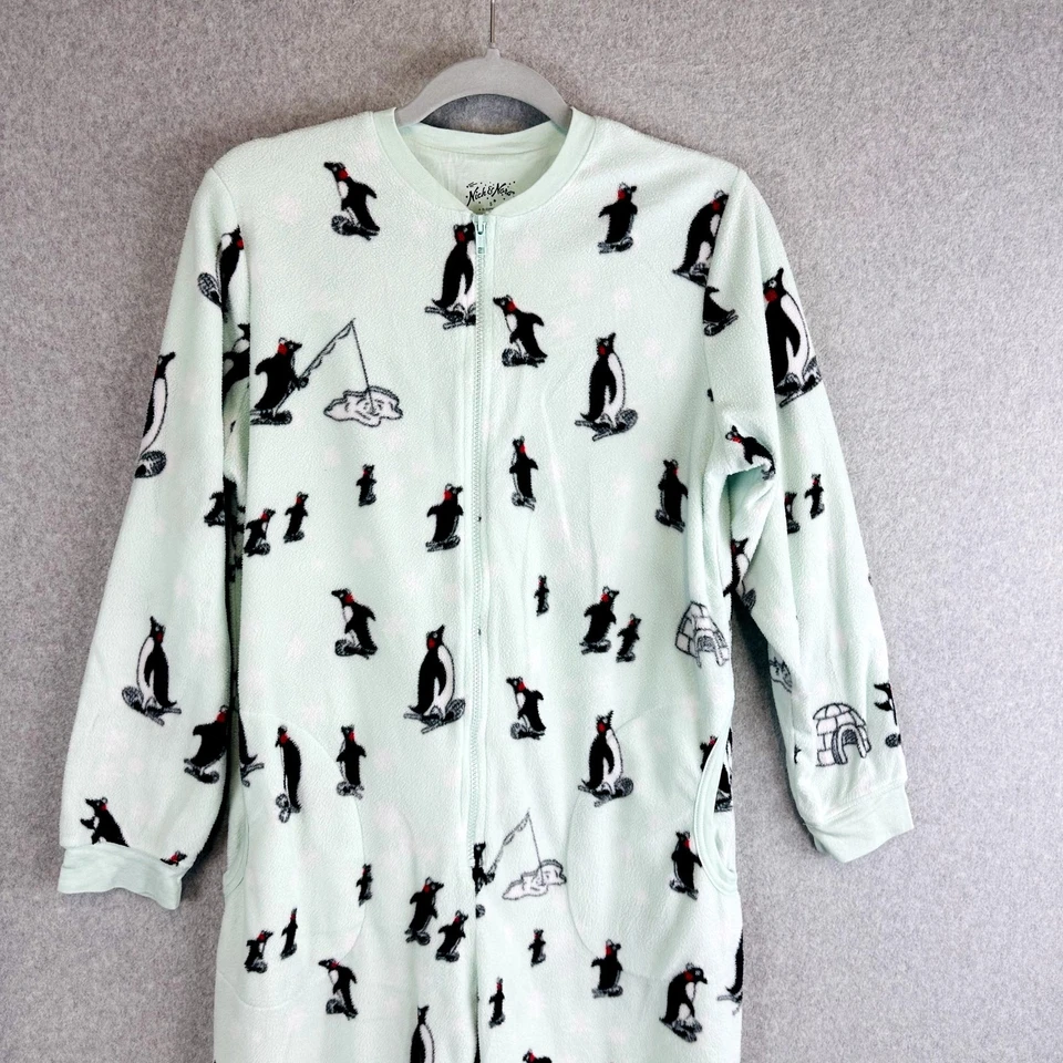 Pijama Nick and Nora Talla Pequeña Una Pieza Una Pieza Invierno Animal Suave Vellón Foto 2 de 4