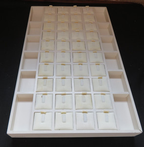 Pandora Jewelry Store Counter Ring Display Tray Charms Retail 40 Spaces Pillows