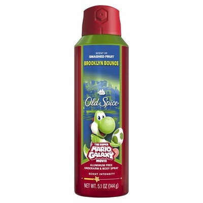 Old Spice Aluminum Free Body Spray, *Limited Edition, Brooklyn Bounce   5.1 oz
