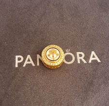 Pandora It's a Small World Hello Button Charm 2024 Exclusiv S925 Sterling Silver