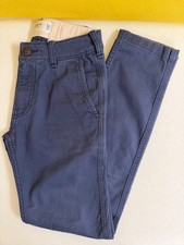 Abercrombie Kids Boys 9/10 Long Skinny Chino Navy Blue