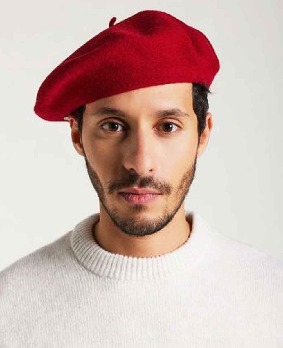Authentic Laulhère classic leather beret Traditional french berets for Women and Men | Laulhère main image 3