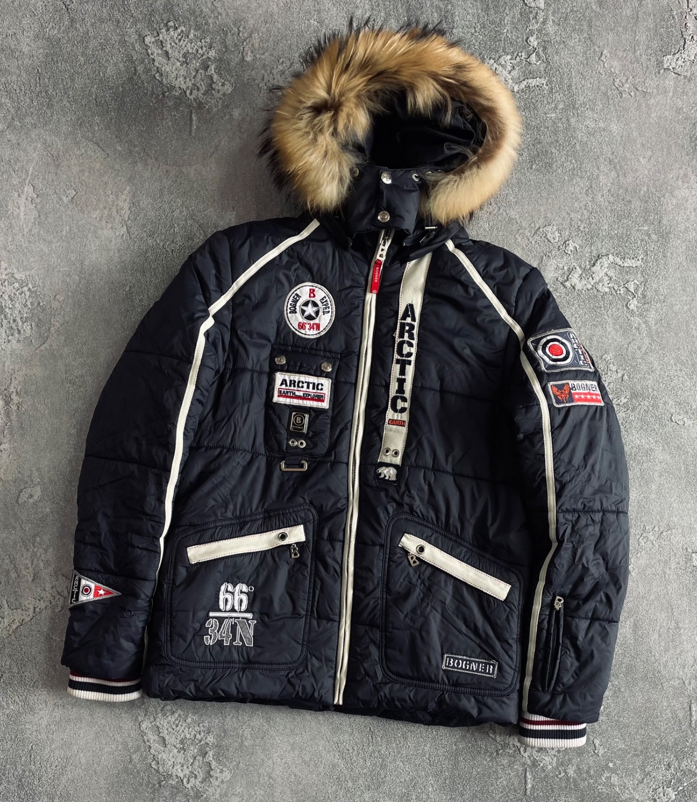 Fur Hood Size L Luxury