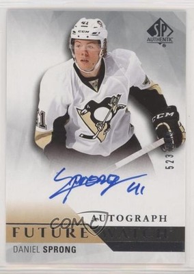 2015-16 SP Authentic Future Watch 523/999 Daniel Sprong #280 Rookie Auto RC m0p