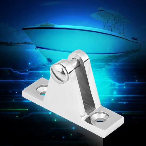Qiilu Stainless Steel Marine Deck Hinge Mount For Bimini Top - 316 Grade, No Drill Installation, Silver Finish - Boat Hardware - View #10