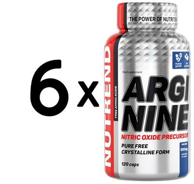 6 x Nutrend Arginine - 120 caps (76,32 EUR/kg)