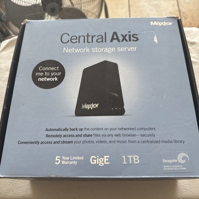 Maxtor Seagate Central Axis 1 TB Network Storage Server Hard Drive Tested **READ