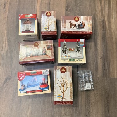 Lemax Village Christmas Figurines Accessories 8 PACKAGE LOT