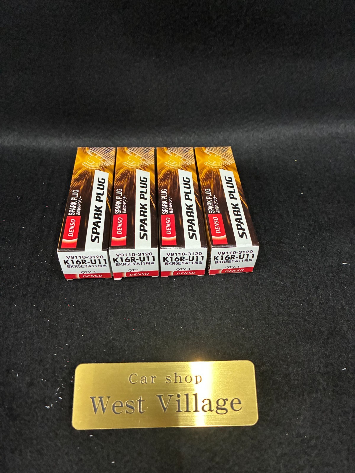 DENSO K16R-U11 Spark Plug Set of 4  NGK BKR5EYA-11 Equivalent  Genuine Japan