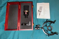 AUTHENTIC Neumann TLM 102 Matte Black w/ Neumann EA4 Shockmount  Wooden Case