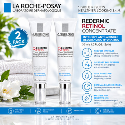 La Roche-Posay Redermic R Eyes Retinol Eye Cream Anti-Aging 30ml x 2 Pack