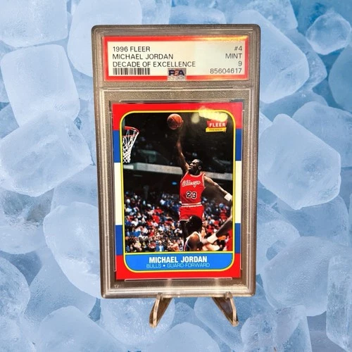 1996 FLEER DECADE OF EXCELLENCE #4 MICHAEL JORDAN PSA 9