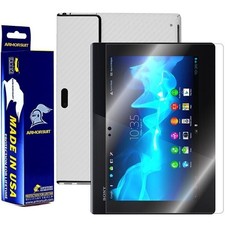 ArmorSuit MilitaryShield Sony Xperia Tablet S Screen White Carbon Fiber Skin
