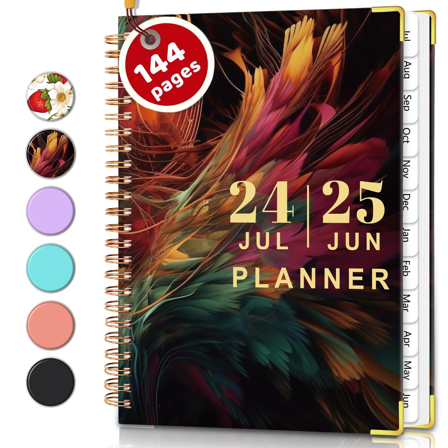 Weekly & Monthly Planner 2024-2025 - JULY 2024 to JUNE 2025 Academic Planner ...