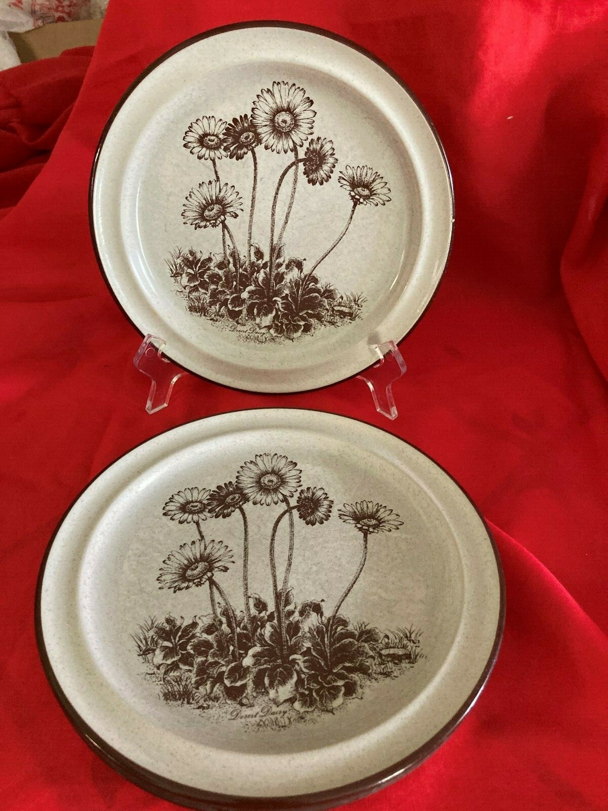 Vintage Noritake "Desert Flowers" Lot of 4 Salad Plates 8 1/4" Japan