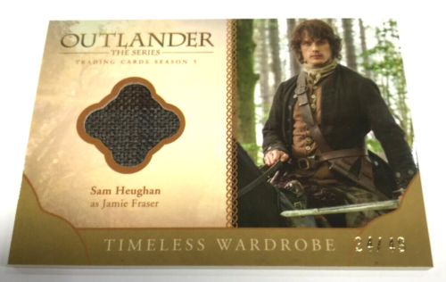 Tarjeta coleccionable Outlander temporada 5 2023 tarjeta de armario M02 Jamie Fraser #34/49 - Imagen 1 de 2