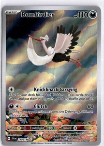 Pokemon TCG Scarlet & Violet Base Bombirdier 219/198 Illustration Rare Near Mint