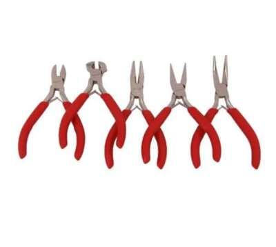 5 Stck. Schmuck Mini Zange Extra Lange Gebogene Nase Seiten Ende Schneider Werkzeug Set
