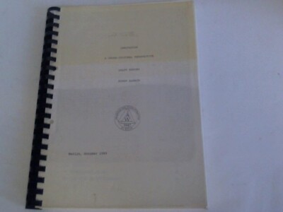 Albach, Horst: Innovation. A cross-cultural perspective. Draft report