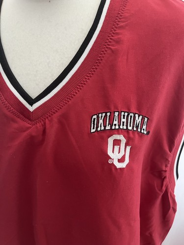Oklahoma Basketball Jersey Colosseum Athletics Red Size L V Neck - Picture 2 of 12