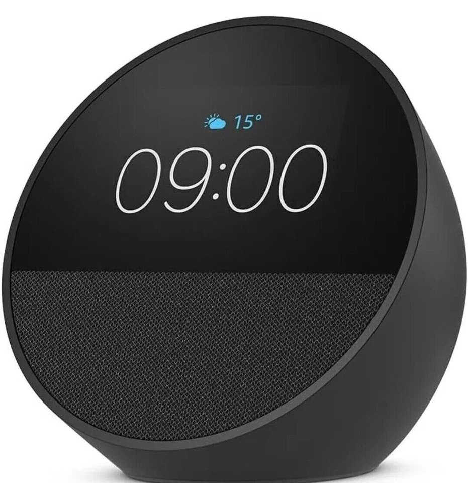 Amazon Echo Spot 2024 Smart Wecker mit Alexa und Sound - Neu Retail Sealed