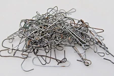 Lot 100 Vintage Metallic Christmas Tree Ornaments Standard Size Hangers Hooks