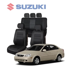 For All Suzuki Car Seat Cover Full Kit 9pcs Protective Design Black