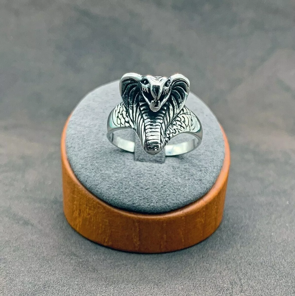 The Three-Headed Serpent Sterling Silver Snake Ring – GTHIC