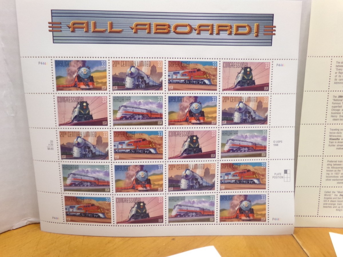 UNITED STATES POST OFFICE STAMP SHEETS NEW NEVER USED (8) ALL