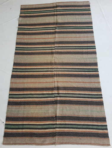 Vintage Handmade Traditional Afghani Striped Kilim Floor Rug Carpet 273x151 cm