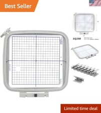 Adjustable Embroidery Hoop 8x8 Inch for Janome  Elna - Professional Quality