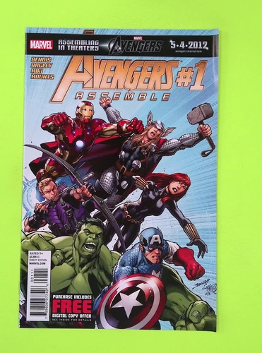 Avengers Assemble #1 Vol. 1 2012 Marvel Comics 1st App High Grade G59-229
