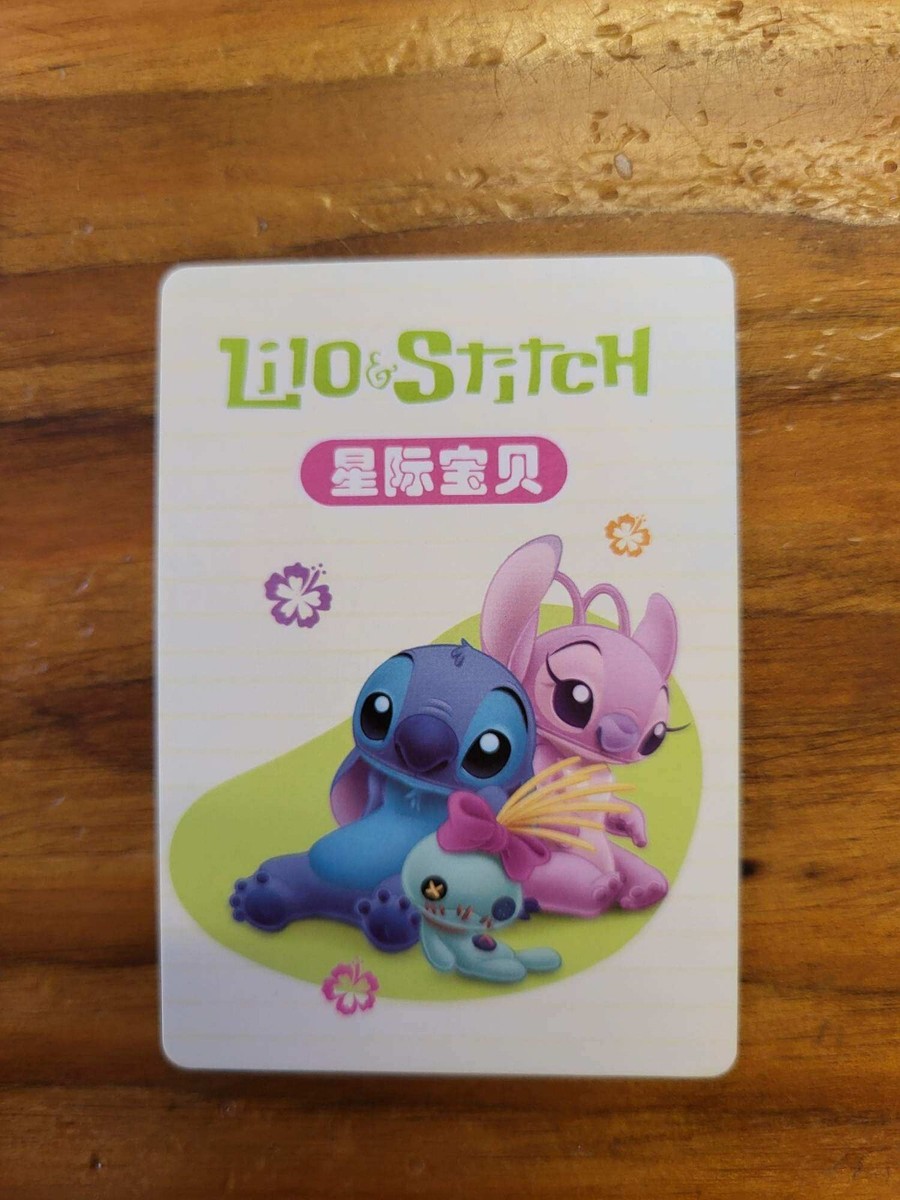 Disney 100 Lilo And Stitch Red Pink Blue Foil Holo Insert Card No