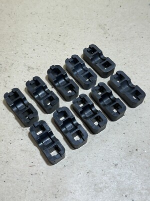 10x DDR VEB pipe clamps made of plastic Ø 12mm, 18mm and 22mm according to TGL 39247 #LC4